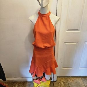 NWT!!! Olivaceous Dress Sz  M. Orange/Coral